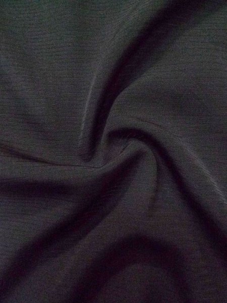 Photo10: L0827B Used Japanese women  Black MONTSUKI crests / Silk.    (Grade C) (10)