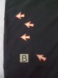 Photo14: L0827B Used Japanese women  Black MONTSUKI crests / Silk.    (Grade C) (14)