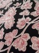 Photo10: L0907M Used Japanese women  Black HAORI short jacket / Silk. Chinese flower,   (Grade B) (10)