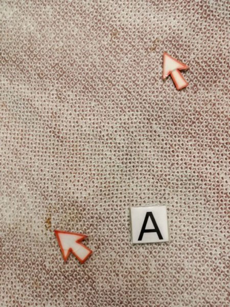 Photo14: L0907O Used Japanese women Pale Brown HAORI short jacket / Silk. Dapple pattern   (Grade B) (14)