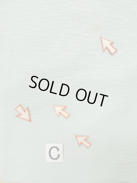 Photo15: L0907Q Used Japanese women Pale Light Blue HAORI short jacket / Silk. Abstract pattern   (Grade C) (15)