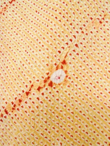 Photo4: Mint L0907V Used Japanese women Pale Red HAORI short jacket / Silk. Dapple pattern,   (Grade A) (4)