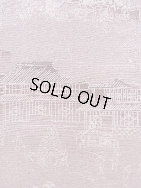 Photo6: L0907W Used Japanese women Pale Wisteria HAORI short jacket / Silk. House,   (Grade C) (6)