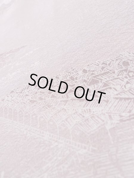 Photo8: L0907W Used Japanese women Pale Wisteria HAORI short jacket / Silk. House,   (Grade C) (8)