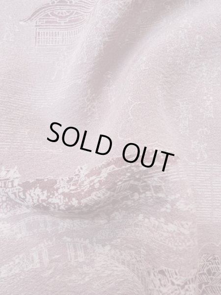 Photo11: L0907W Used Japanese women Pale Wisteria HAORI short jacket / Silk. House,   (Grade C) (11)