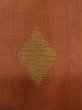 Photo7: L0907X Used Japanese womenPale Reddish Brown HAORI short jacket / Silk. Abstract pattern,   (Grade B) (7)