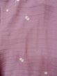 Photo3: L0908A Used Japanese womenPale Reddish Purple HAORI short jacket / Silk. Flower,   (Grade B) (3)