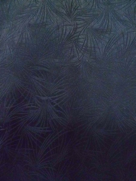 Photo7: Mint L0914D Used Japanese women  Black HAORI short jacket / Silk. Abstract pattern   (Grade A) (7)