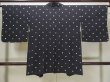 Photo2: L0914H Used Japanese women  Black HAORI short jacket / Synthetic. Dot   (Grade A) (2)