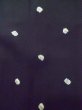 Photo5: L0914H Used Japanese women  Black HAORI short jacket / Synthetic. Dot   (Grade A) (5)