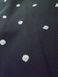 Photo7: L0914H Used Japanese women  Black HAORI short jacket / Synthetic. Dot   (Grade A) (7)