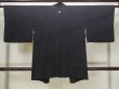 Photo2: Mint L0914M Used Japanese women  Black HAORI short jacket / Silk.    (Grade A) (2)