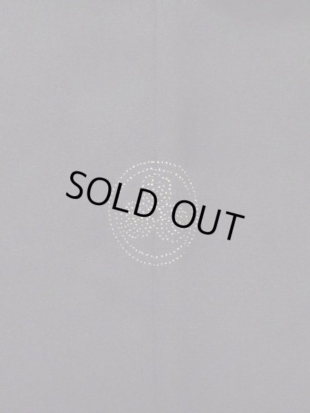 Photo3: L0914O Used Japanese women  Black HAORI short jacket / Synthetic. Flower   (Grade C) (3)