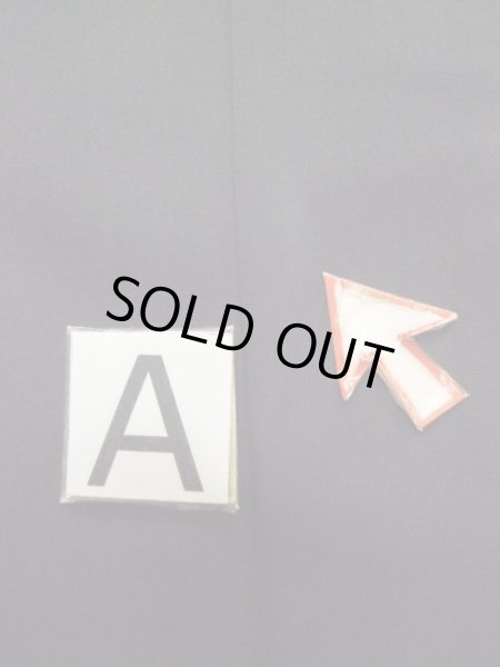 Photo14: L0914O Used Japanese women  Black HAORI short jacket / Synthetic. Flower   (Grade C) (14)