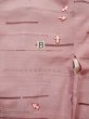 Photo15: L0914Q Used Japanese women Pale Pink HAORI short jacket / Silk. Line,   (Grade C) (15)