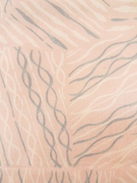 Photo7: L0914S Used Japanese women  Pink HAORI short jacket / Silk. Wave,   (Grade D) (7)