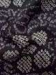 Photo10: L0914W Used Japanese women  Black HAORI short jacket / Silk. Abstract pattern   (Grade C) (10)