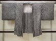 Photo1: L0914X Used Japanese women  Black HAORI short jacket / Silk. Folding fan   (Grade B) (1)