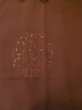 Photo3: L0914Z Used Japanese women  Brown HAORI short jacket / Silk. Tree   (Grade B) (3)