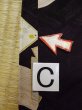 Photo17: L0921C Used Japanese women Dark Purple HAORI short jacket / Silk. Square piece of fancy paper    (Grade D) (17)