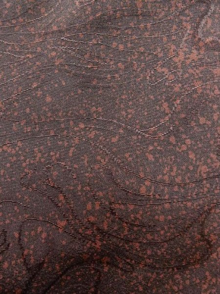 Photo6: L0921D Used Japanese women  Gray HAORI short jacket / Silk. Rose   (Grade C) (6)