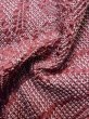 Photo11: L0921I Used Japanese womenPale Dark Purple HAORI short jacket / Silk. Flower,   (Grade C) (11)