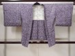 Photo1: L0921O Used Japanese women  Wisteria HAORI short jacket / Silk. Flower,   (Grade C) (1)