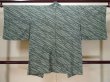 Photo2: L0921W Used Japanese women Pale Green HAORI short jacket / Synthetic. Line,   (Grade C) (2)