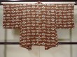 Photo2: L0921X Used Japanese women Pale Brown HAORI short jacket / Silk. Flower,   (Grade C) (2)