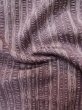 Photo8: Mint L0921Y Used Japanese womenPale Brownish Purple HAORI short jacket / Silk. Abstract pattern   (Grade B) (8)