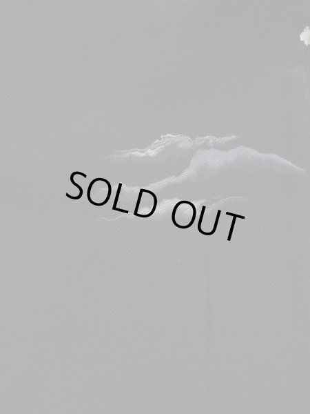 Photo4: L0921Z Used Japanese women  Black HAORI short jacket / Silk. Mountain,   (Grade A) (4)