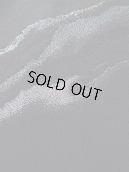 Photo10: L0921Z Used Japanese women  Black HAORI short jacket / Silk. Mountain,   (Grade A) (10)