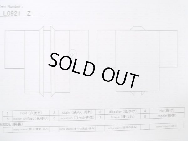 Photo14: L0921Z Used Japanese women  Black HAORI short jacket / Silk. Mountain,   (Grade A) (14)