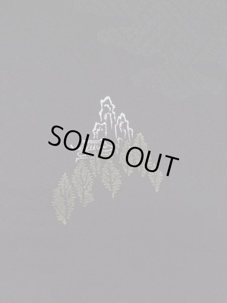 Photo5: L0922A Used Japanese women  Black HAORI short jacket / Silk. Temple,   (Grade D) (5)