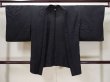 Photo1: Mint L0922B Used Japanese women  Black HAORI short jacket / Silk.    (Grade A) (1)