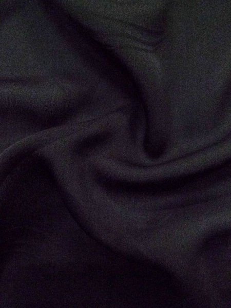 Photo13: L0922C Used Japanese women  Black HAORI short jacket / Silk.    (Grade B) (13)