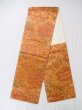 Photo1: L0928K Vintage Japanese Kimono  Pale Orange FUKURO OBI sash Chinese flower Silk. (Grade B) (1)