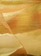 Photo3: L0928L Vintage Japanese Kimono Shiny Pale Orange FUKURO OBI sash Abstract pattern Silk. (Grade B) (3)