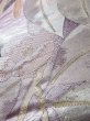 Photo9: L0928Z Vintage Japanese Kimono Dark Brownish Purple FUKURO OBI sash Camellia Silk. (Grade A) (9)