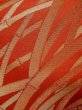 Photo5: Mint L0929B Vintage Japanese Kimono   Red FUKURO OBI sash Bamboo    Synthetic. (Grade A) (5)