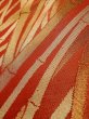 Photo8: Mint L0929B Vintage Japanese Kimono   Red FUKURO OBI sash Bamboo    Synthetic. (Grade A) (8)