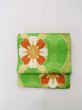 Photo4: L1005Z Vintage Japanese Kimono   Yellowish Green FUKURO OBI sash Flower Silk. (Grade B) (4)