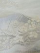 Photo5: L1012A Vintage Japanese Kimono   White FUKURO OBI sash KIKYO Japanese balloonflower Silk. (Grade C) (5)