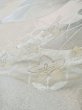 Photo9: L1012A Vintage Japanese Kimono   White FUKURO OBI sash KIKYO Japanese balloonflower Silk. (Grade C) (9)