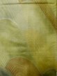 Photo3: L1012M Vintage Japanese Kimono Shiny Pale Taupe FUKURO OBI sash Abstract pattern Silk. (Grade D) (3)