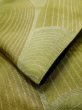 Photo5: L1012M Vintage Japanese Kimono Shiny Pale Taupe FUKURO OBI sash Abstract pattern Silk. (Grade D) (5)