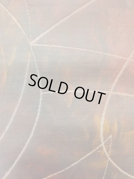 Photo6: L1012O Vintage Japanese Kimono   Multi Color FUKURO OBI sash Abstract pattern Silk. (Grade B) (6)