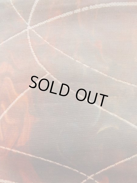 Photo7: L1012O Vintage Japanese Kimono   Multi Color FUKURO OBI sash Abstract pattern Silk. (Grade B) (7)