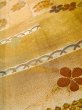 Photo8: Mint L1013C Vintage Japanese Kimono   Gold FUKURO OBI sash Chrysanthemum Silk. (Grade A) (8)