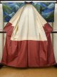 Photo2: L1019E Used Japanese women Pale Blue TSUMUGI pongee / Silk. Abstract pattern   (Grade B) (2)
